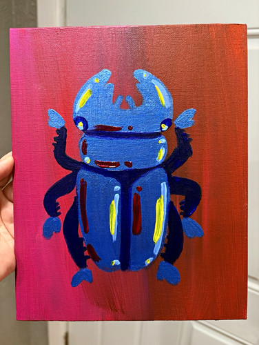Original blue beetle - original, “blue
